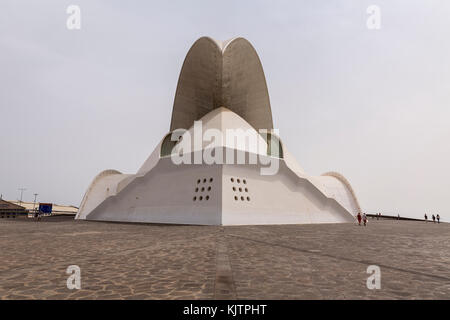 Die architektonischen Details des Auditorio Adan Martin, Konzerthalle, Auditorium, vom Architekten Santiago Calatrava in Santa Cruz de Tenerife, Kanarische gebaut Stockfoto