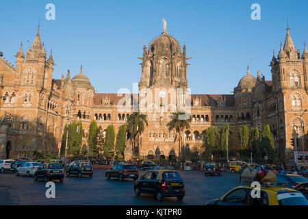 Bahnhof Chhatrapati Shivaji Terminus in Mumbai, Indien Stockfoto