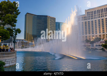 Der Brunnen des Bellagio Hotel in Las Vegas, Nevada, USA Stockfoto