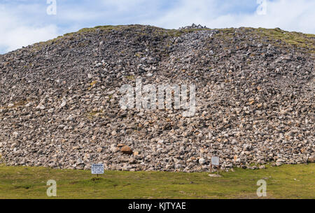 Königin Medb von Cairn auf Knocknarea, Sligo, Irland Stockfoto