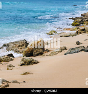 Malerische Sandstrand des Indischen Ozeans Stockfoto