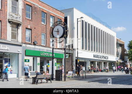 Town Clock, High Street, Brentwood, Essex, England, Vereinigtes Königreich Stockfoto