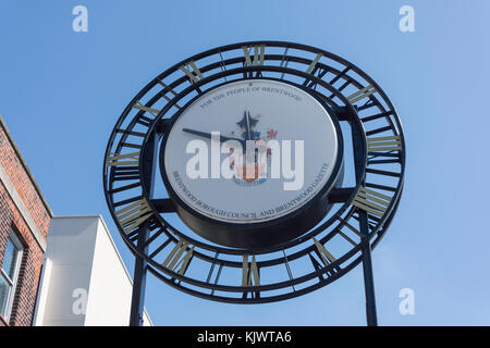 Brentwood Town Clock, High Street, Brentwood, Essex, England, Vereinigtes Königreich Stockfoto