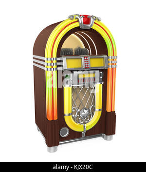 Jukebox radio isoliert Stockfoto