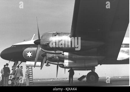 El Al Lockheed Constellation 1950 Stockfoto