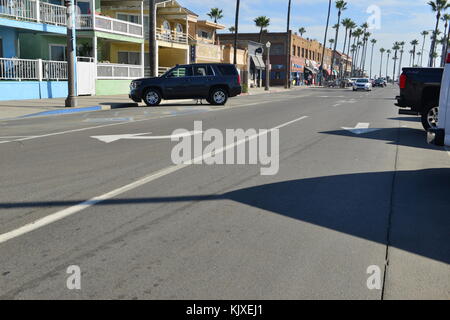 Die Einkaufsmöglichkeiten am Newport Beach in Kalifornien Stockfoto