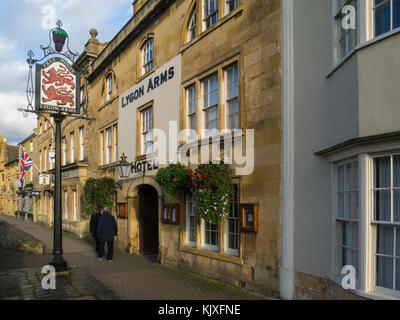 Lygon Arms Hotel High Street Chipping Camden Cotswolds Gloucestershire England Großbritannien Stockfoto