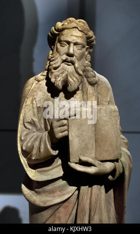 Die schwarze Francesco sagte der Sattel (Dx), Propheten und Apostel von den Zinnen der Kathedrale Windows, XIV-XV Jahrhundert Duomo di Firenze (die Kathedrale von Santa Maria del Fiore in Florenz - Kathedrale der Heiligen Maria der Blume1336) Museo dell'Opera del Duomo, Florenz Italien Italienisch. Stockfoto