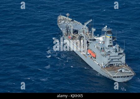 Us-Marines mit dem Maritimen Raid-Kraft (MRF), 26 Marine Expeditionary Unit (MEU), Vorstand der United States Naval Ship (Usns) Big Horn während einer SIM-Karte Stockfoto