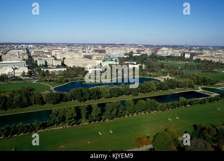 Luftaufnahme der National Mall 14660 v Stockfoto