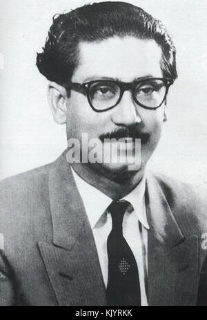 Scheich Mujibur Rahman 1950 Stockfoto