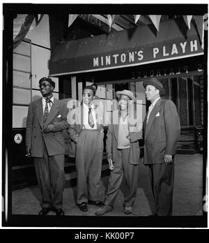 (Porträt von Thelonious Monk, Howard McGhee, Roy Eldridge, und Teddy Hill, Minton's Playhouse, New York, N.Y., Ca. Sept. 1947) (LOC) (4843753254) Stockfoto