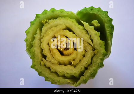 Herzen von sellerie von oben genommen Stockfoto