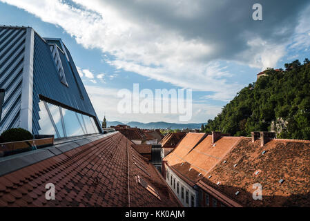 Stadtbild von Graz Stockfoto