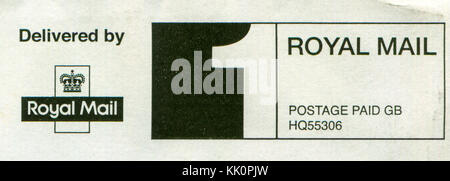 GOMEL, BELARUS, 23. November 2017, Stempel gedruckt in Großbritannien zeigt ein Bild des Porto bezahlt GB, ca. 2017. Stockfoto