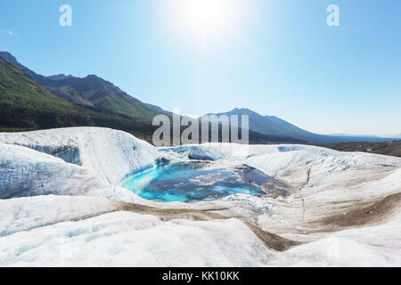 See am kennicott Glacier, wrangell - St. Elias National Park, Alaska Stockfoto