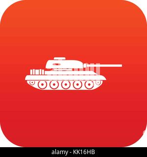 Tank Symbol digital Rot Stock Vektor