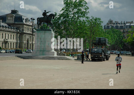 Ort Joffree Platzes, Paris, Frankreich Stockfoto