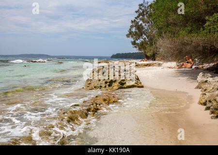 Scottish Rocks im Jervis Bay, booderee Nationalpark, New South Wales, Australien Stockfoto