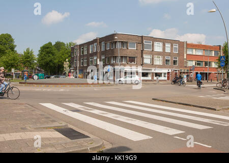 Kreisverkehr in Groningen in den Niederlanden Kreisverkehre sind sehr beliebt Stockfoto