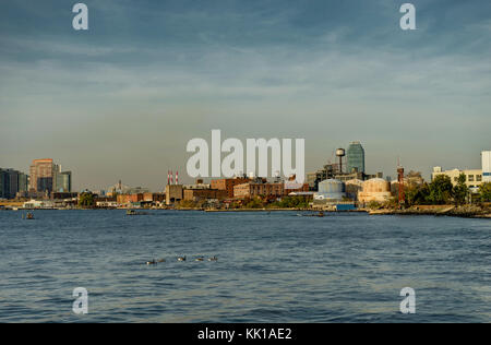 New York Skyline Cityview Manhatten Stockfoto