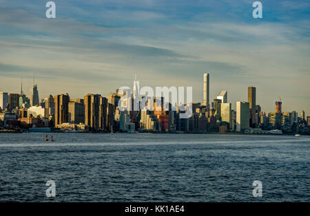 New York Skyline Cityview Manhattan mit dem Empire State Building Stockfoto