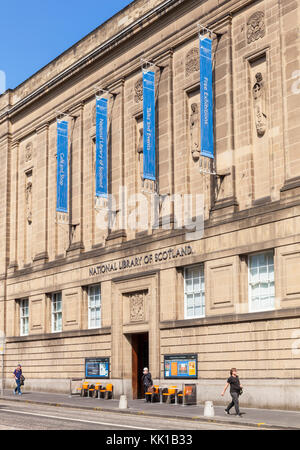 Edinburgh Schottland Edinburgh Nationale Bibliothek von Schottland auf George IV Bridge Altstadt von Edinburgh Edinburgh Schottland Großbritannien gb Europa Stockfoto