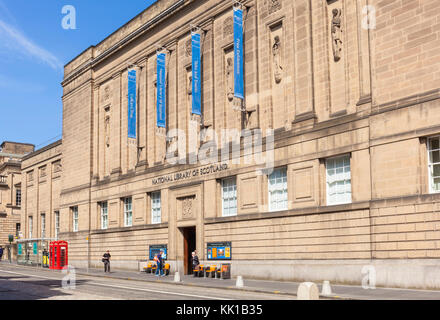 Edinburgh Schottland Edinburgh Nationale Bibliothek von Schottland auf George IV Bridge Altstadt von Edinburgh Edinburgh Schottland Großbritannien gb Europa Stockfoto