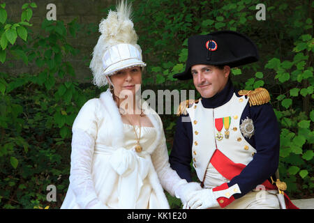 Napoleon Bonaparte, Kaiser der Franzosen (1769-1821) und Kaiserin Joséphine (1763-1814) im Château de Malmaison in Rueil-Malmaison, Frankreich Stockfoto