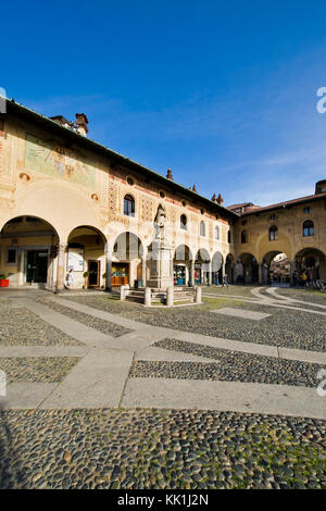 Piazza Ducale, Vigevano, Lombardei, Italien Stockfoto