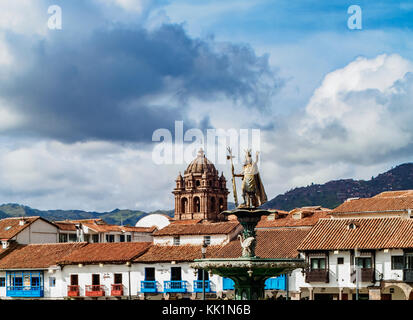 Hauptplatz, Altstadt, Cusco, Peru Stockfoto