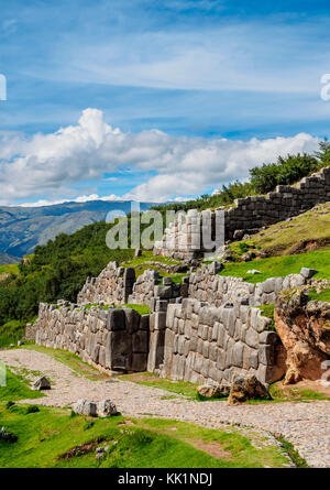 Ruinen von Sacsayhuaman, Cusco Region, Peru Stockfoto