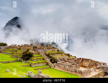 Ruinen von Machu Picchu, Cusco Region, Peru Stockfoto