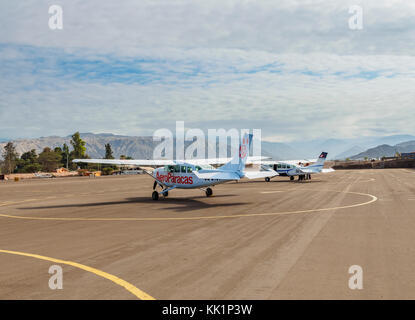 Nazca Flughafen, ICA-Region, Peru Stockfoto