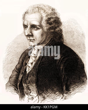 Jean-Jacques Rousseau, 1712-1778, ein Schweizer Schriftsteller, Philosoph Stockfoto