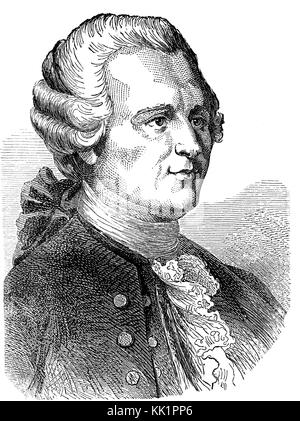 Jean-Baptiste Le Rond d'Alembert, 1717-1783, französischer Mathematiker, mechanikers, Physiker, Philosoph Stockfoto