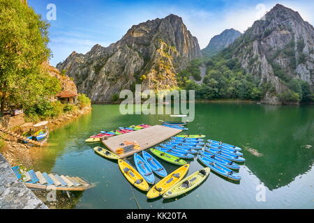 Matka Canyon, Mazedonien Stockfoto