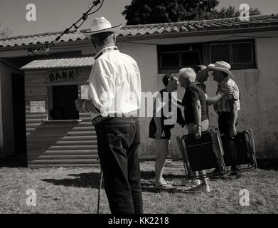 Wild West Show in der Charente Maritime Stockfoto