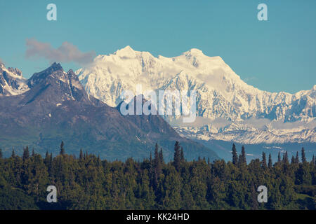 Denali (mckinley) Peak in Alaska, USA Stockfoto