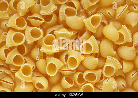 Pasta lumache Hintergrund Stockfoto