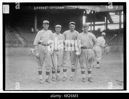 (Jake Daubert, George Cutshaw, Efeu Olson, Mike Mowrey, Brooklyn NL Infield (Baseball)) (LOC) (14960385188) Stockfoto