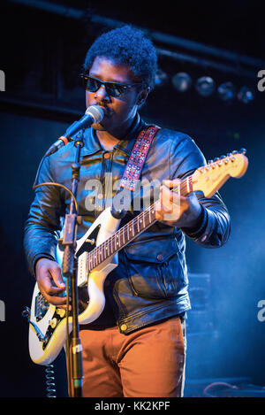 Mailand, Italien. 26. November 2017. Amerikanische Sänger Curtis Harding führt bei Circolo Magnolia. Quelle: Simone Brambilla / alamy Leben Nachrichten Stockfoto