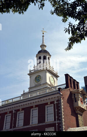 Usa, Pennsylvania, Philadelphia, die Independence Hall Statue von George Washington Stockfoto