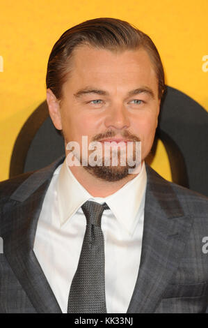 Us-Schauspieler Leonardo DiCaprio wohnt der Wolf der Wall Street UK Premiere im Odeon am Leicester Square in London. 9. Januar 2014 © Paul Treadway Stockfoto