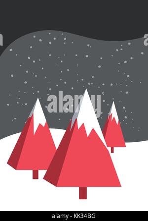 Weihnachtskarte-Vorlage Stock Vektor