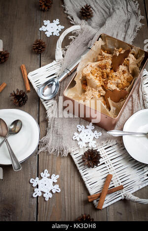 Lebkuchen Eis für Weihnachten Stockfoto