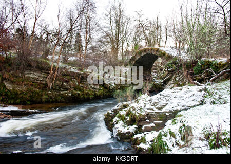 Winter in glenlivet Stockfoto