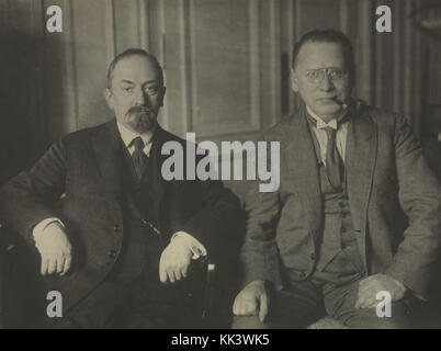 Georgij Cicerin und Maxim Litvinov 1920s Stockfoto