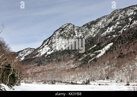 Schnee White Mountains von New Hampshire im Winter. Stockfoto