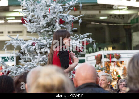 Letzten Tag der Ideal Home Show an Weihnachten 2017 Stockfoto